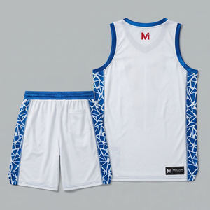 Uniforme de Baloncesto Sublimado Resistente, Conjunto de Camiseta y Pantalones Cortos con Identidad de Equipo Personalizada, Ropa de Baloncesto con Gestión de la Humedad - Product Image 3