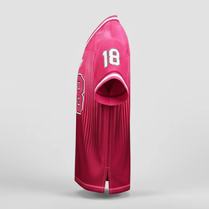 Maillot de football américain personnalisé avec logo et numéro brodés, respirant, manches courtes, polyester, pour entraînement et matchs sportifs - Product Image 6