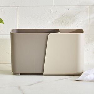 Modern Two-Tone Plastic Cutlery Holder With Forks And Spoons 20x8x11 Cm Dishwasher Safe Minimalist Design - Product Image 4