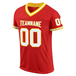 Best Quality Unisex American Football Jersey Custom Sublimation Breathable Quick Dry V-Neck Short Sleeve Football Jersey - Product Image 5