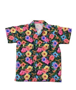 เสื้อฮาวายแขนสั้นสำหรับผู้ชาย,เสื้อพิมพ์ลายดอกไม้ป่าสำหรับผู้ชายสำหรับฤดูร้อน - Product Image 1