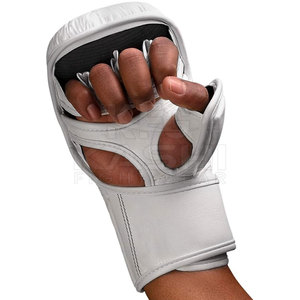 Guantes de Piel Transpirables para MMA y Kick Boxing con Absorción de Humedad y Correa de Muñeca Ajustable para Entrenamiento de Artes Marciales - Product Image 3
