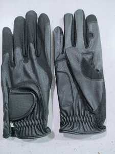 OEM Synthetic Leather Winter Outdoor Men's Equestrian Riding Gloves Non-Slip Adjustable Wrist <b>Strap</b> Hook Loop Closure Comfort - Product Image 3