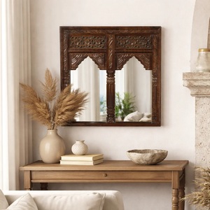 Designer Circular Accent <b>Mirror</b> for Modern Homes Textured Artisan Border with Sophisticated Vintage Appeal - Product Image 5