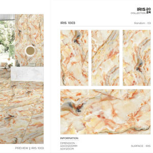 Azulejo de Porcelana Iris de Alta Gama 600x1200, Formato Grande, Superficie con Efecto Cristal Premium, para Paredes y Pisos, Uso Interior y Exterior Moderno - Product Image 1
