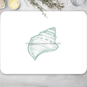 แผ่นรองจานพีวีซีสุดหรูถาดรองแก้วหวายสานด้วยลูกปัดสีทองแผ่นรองแก้วกระดาษกันน้ำสำหรับบ้าน - Product Image 4