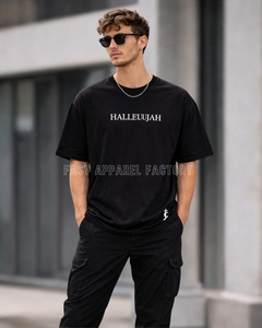 Produit en gros : T-shirt Hallelujah confectionné en tissu de coton doux et respirant, léger, durable, confortable, avec des coutures solides. - Product Image 1