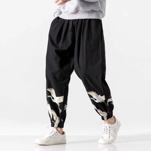 Pantalones de Trabajo Harem con Parches de Dragón Chino, Estilo Casual, para Hombre, Talla Grande, Pantalones Deportivos Holgados, Estilo Urbano - Product Image 3