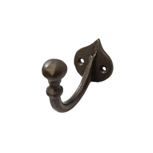 Gancho de pared de lujo con flor esmaltada blanca, gancho decorativo floral de metal dorado vintage, colgador individual de metal personalizado para baño - Product Image 2