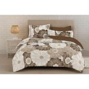 Ensemble de draps de lit 3 pièces en coton de qualité élégante Impression florale solide Style classique Confortable et idéal pour les cadeaux - Product Image 2