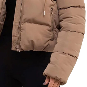 Women <b>Winter</b> Puffer Jacket <b>Thick</b> Warm Bubble <b>Coat</b> Hooded Waterproof Windproof Fashion Outerwear Casual Wear - Product Image 2