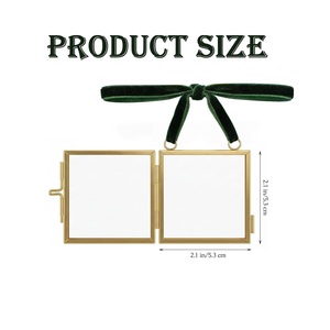 Marco de Fotos Rectangular de Latón y Vidrio de Diseño Tradicional, Decoración Ecológica para Hogar u Oficina, Marco de Fotos de Latón Único - Product Image 2