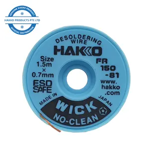 Geen Schone Lont Desoldering Braid Hakko Originele Halogeen Gratis FR150 Gemakkelijk Te Gebruiken Esd Veilig Rohs Compliant FR-150 Soldeer Lont