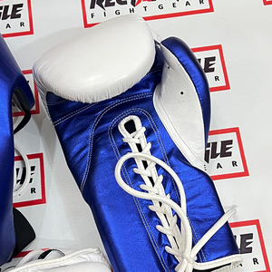 Guantes de Boxeo Personalizados No Boxing No Life de Cuero Genuino para Entrenamiento y Sparring con Cierre de Gancho y Cordones - Product Image 2