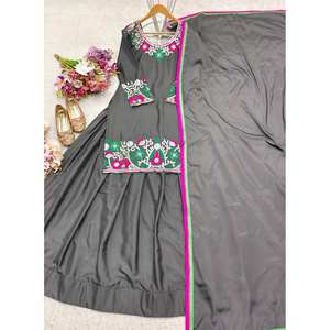 Conjunto de Top y Lehenga para Mujer con Dupatta para Fiestas - Product Image 1