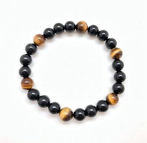 Pulseras Ajustables Elásticas con Cuentas de Piedra de Ojo de Tigre Natural, Cristal Curativo, Resistentes a la Fatiga, para Hombre y Mujer, OFERTA - Product Image 4