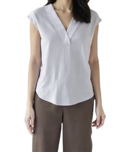 Camisa de Algodón Personalizable para Mujer, Estilo Casual Urbano, para Primavera/Verano, Suministro Directo de Fábrica, Sostenible, OEM/ODM de Vietnam - Product Image 2