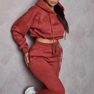 Conjunto Deportivo Corto de Felpa para Mujer, con Logotipo Personalizado, Ropa Casual para Estar en Casa o Gimnasio, Fabricante de Ropa OEM - Product Image 2