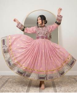 Afghani Kuchi Maxi <b>Dress</b> Women Custom Colors Floral Print Embroidery Long Sleeves Wedding Party Casual <b>Dresses</b> Ladies Wholesale - Product Image 2