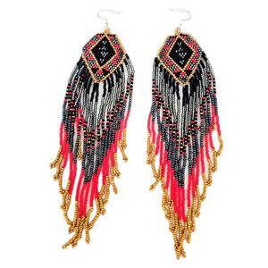 Pendientes de Cuentas con Borlas Largas para Bodas y Fiestas de Mujeres a un Precio Mínimo por MD HANDICRAFTS - Product Image 1