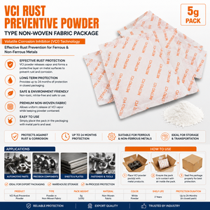 ผงป้องกันสนิม Elysian VCI สารเคมีเสริม บรรจุภัณฑ์ผ้าไม่ทอ 5 กรัม - Product Image 1