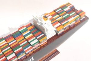 Maqueta de Barco Portacontenedores HAPAG LLOYD COLOMBO EXPRESS, Hecha a Mano en Madera, para Decoración del Hogar, Artículo Coleccionable, Regalo Empresarial Global - Product Image 5