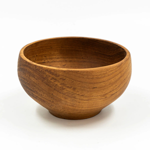 Bol de service créatif en bois de manguier naturel, bols à salade en bois faits à la main, vaisselle antique pour soupe, bol écologique - Product Image 2