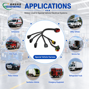 Harness Kabel Utama Kustom untuk Kendaraan Khusus Kontrol Bodi Elektrik OEM ODM - Product Image 2