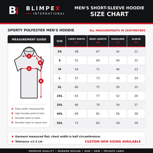 Sweat à capuche sportif personnalisé de haute qualité 100 % polyester pour homme, avec broderie, respirant, coupe oversize, OEM - Product Image 5