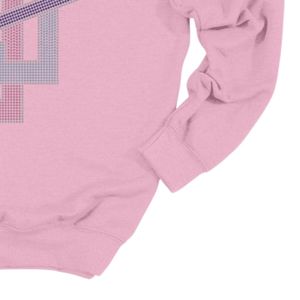 Sweat-shirt rose à col rond avec motif de lettres entrelacées, pull décontracté à manches longues pour un style streetwear quotidien - Product Image 6