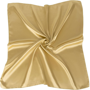 Wholesale Floral Cotton Polyester <b>Silk</b> <b>Square</b> Handkerchief Bandana <b>Scarves</b> Custom Colors Sizes Breathable Fashion - Product Image 3