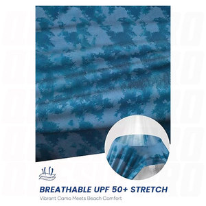 Men's <b>Swim</b> <b>Shirts</b> UPF 50 Plus Sun Protection Quick Dry Allover Print Camo Tee Lightweight Breathable Performance Rash Guard - Product Image 5