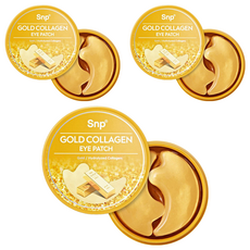 Parches de Ojos de Colágeno SNP Gold, 60 Unidades, Paquete de 3, Mascarilla de Ojos de Seda con Péptidos, Caja con Descuento - Product Image 1