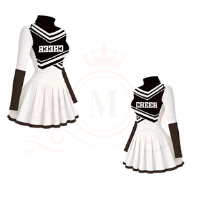 ชุดยูนิฟอร์มกระโปรงเชียร์ลีดเดอร์ไซส์พลัสพร้อมโลโก้สั่งทำพิเศษสำหรับเด็ก วัยรุ่น และผู้หญิง - Product Image 4