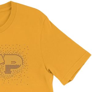 Camiseta Sigma Gamma Rho Bling Burst para Mujer, Camiseta Dorada de Manga Corta con Pedrería Brillante, Top Gráfico Informal a la Moda, Prenda Personalizada - Product Image 5