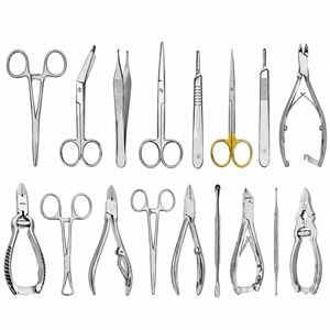 Juego de Instrumentos de Podología Manual de Primera Calidad, 17 Piezas, Acero Inoxidable de Grado Alemán, Kit de Herramientas Quirúrgicas para el Cuidado de los Pies, Clínicas Podológicas, CE ISO - Product Image 2