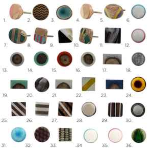 Perilla de Mueble con Incrustaciones de Hueso, Diseño Novedoso, Hecha a Mano, Artesanal, Tamaño Personalizado, en Oferta - Product Image 6