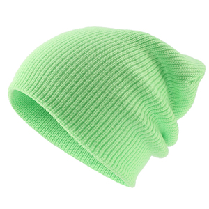 2026 New Design Green Ribbed Knit Beanie <b>Hat</b> 100% Acrylic Unisex Casual Winter <b>Cap</b> Solid Color Adult Size 56-58CM - Product Image 4