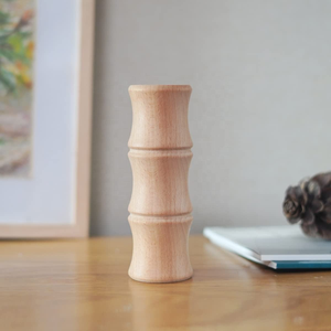 Florero de Bambú con Forma de Flor de Madera Natural, Decoración para el Hogar, Centro de Mesa, Regalo de Año Nuevo Chino, Ligero, Clásico, MULTI CRAFT - Product Image 2