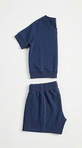 Ensemble de shorts en coton unisexe, tissu doux, léger et respirant, confortable, décontracté, à porter tous les jours, ensemble de vêtements assortis - Product Image 3