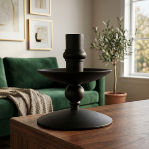 <b>Set</b> Of 3 Matte Black Metal Taper <b>Candle</b> Holders Nordic Style Chamberstick Design For Modern Home Decor High Quality Finish - Product Image 3