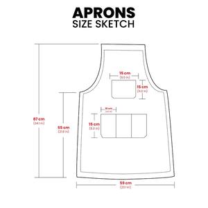 Delantal de Trabajo de Lona y Cuero Grueso con Cremallera Resistente, Ajustable con Tirantes Cruzados, para Chef, Barbacoa, Barbero, Carpintero, Taller y Uso General - Product Image 3