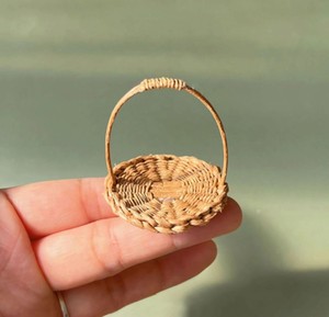 Charming Miniature Wicker Straw Hat with White Ribbon with rattan present and gift International Trade Wholesale Supplier Item - Product Image 4