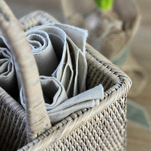 Cesta de Almacenamiento de Utensilios con Asa, Organizador de Cubiertos Tejido para Cocina, Mesa de Comedor, Encimera, Cesta Natural para el Hogar y Restaurantes - Product Image 4