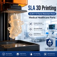 Service d'impression 3D SLA personnalisé, pièces en résine ignifuge UL94 V-0 pour les soins médicaux