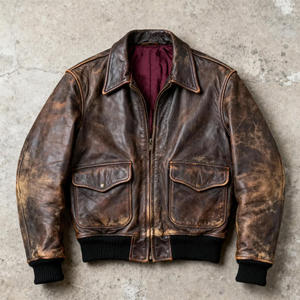 Chaqueta de Cuero Genuino Personalizada de Nuevo Estilo para Hombre, Chaqueta de Cuero de Primera Calidad, Corte Clásico Moderno, Personalizable en Todas las Tallas - Product Image 3