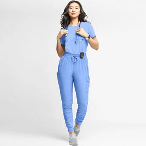 Ensemble de blouses médicales unisexes personnalisables avec logo – Tenue chirurgicale et uniforme médical pour médecins et personnel hospitalier (haut et pantalon jogger) - Product Image 5
