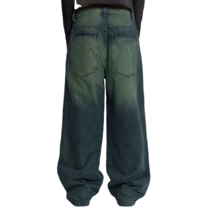 Custom Design Logo Oversized High Quality Baggy Men's Jeans Pants distressed New Fashion Breathable Jeans <b>Denim</b> Pants - Product Image 2