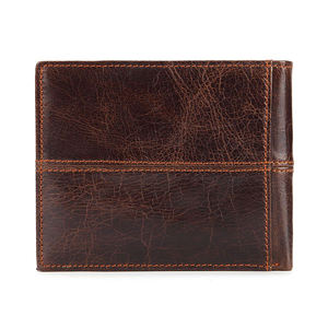 Elegante Tarjetero de Cuero Genuino para Hombre, con Bloqueo RFID, Cierre Abierto, de Alta Calidad, Personalizable, para Pasaporte, Tarjetas de Crédito y Viajes - Product Image 2