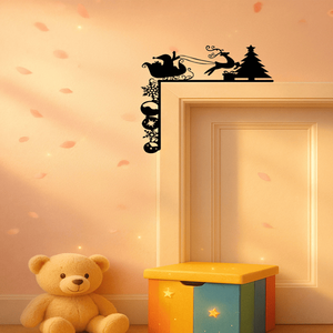 Adesivi Murali Natalizi Rimovibili CIFbuy a Forma di Slitta, Decorazioni per la Casa per le Feste, Adesivi per TikTok e Servizio di Ritiro Temu - Product Image 2